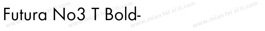 Futura No3 T Bold字体转换